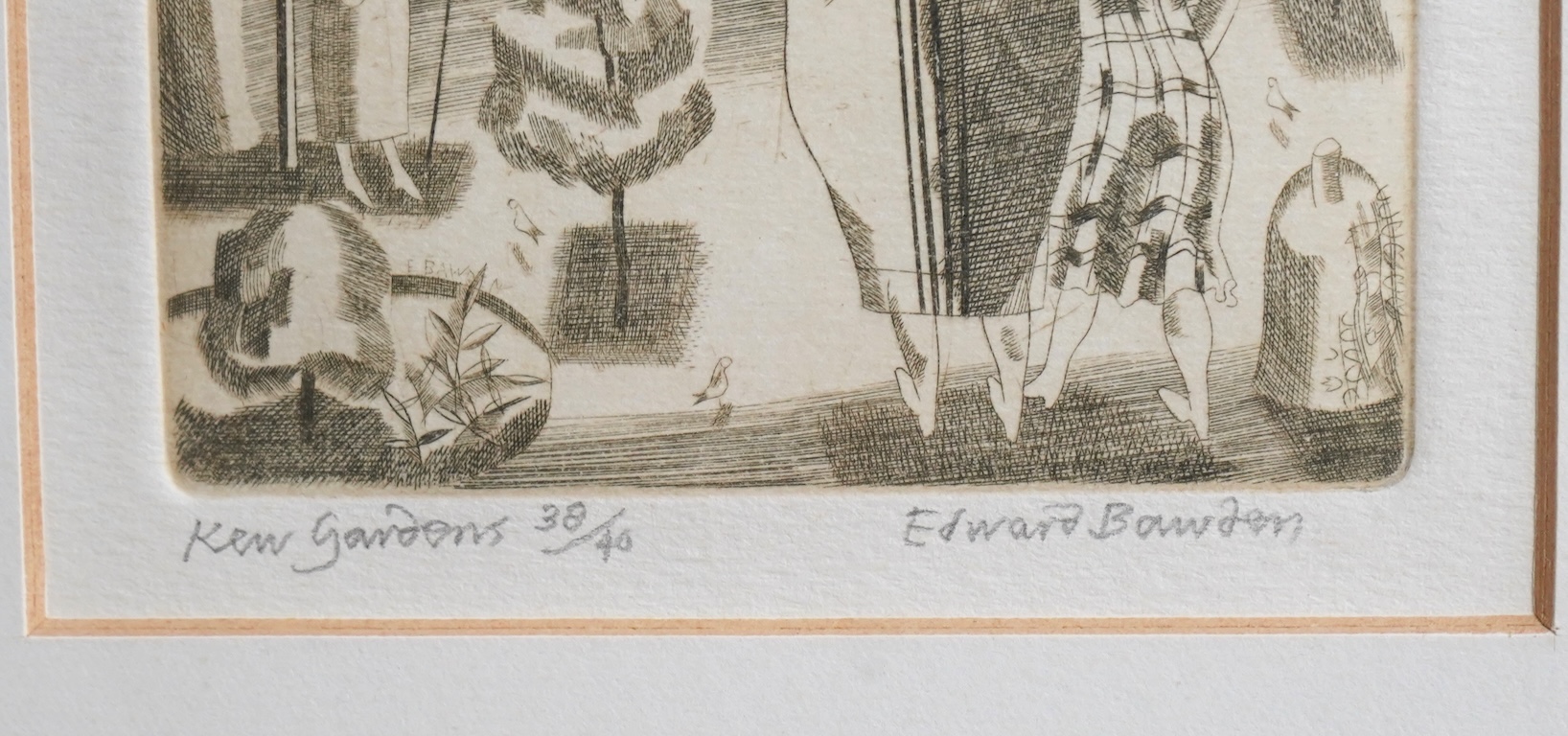 Edward Bawden CBE, RA, 1903-1989, 'Kew Gardens'